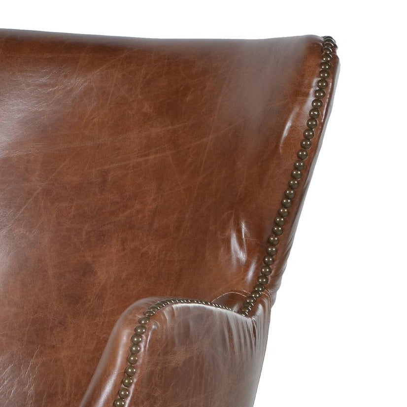 Havana Brown Leather Chair